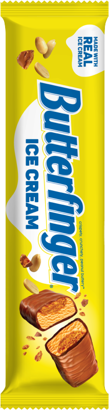 Butterfinger Ice Cream Bar Wrapped